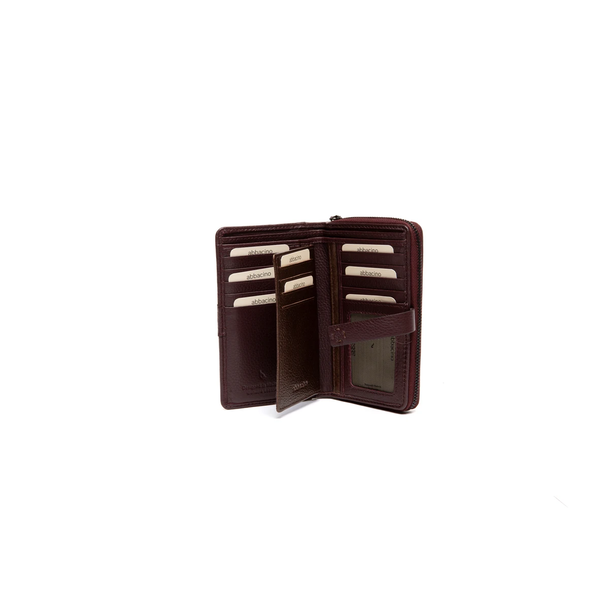 ארנק בינוני מעור Abbacino ZENA – 71508-72 – burgundy – 4