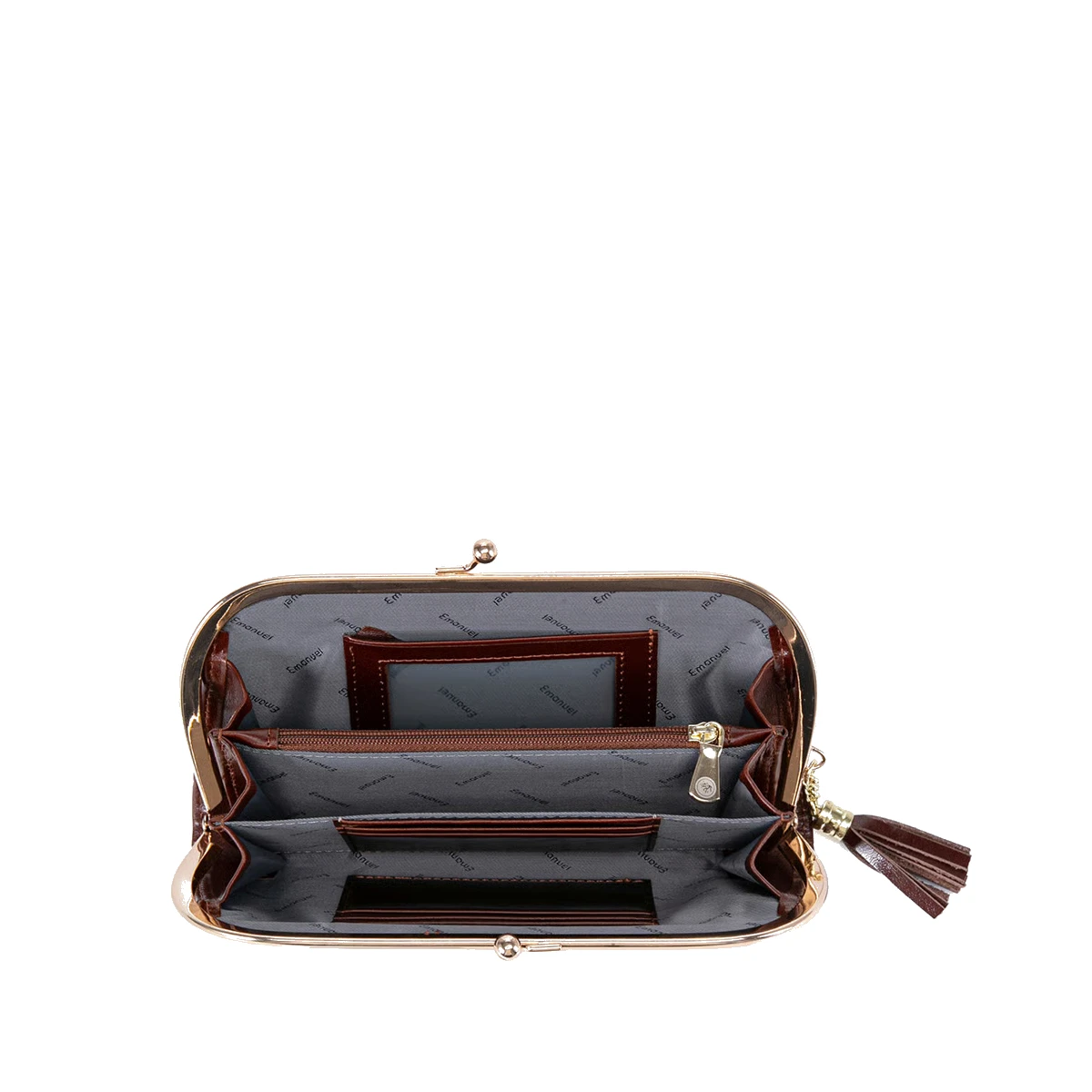 ארנק מעור Emanuel ג'יין – 7155-10 – חום – 5