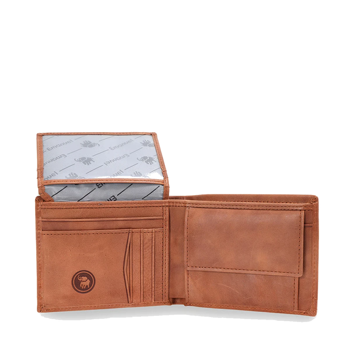 ארנק מעור Emanuel רינגו משומן – 7217-20 – כאמל – 3
