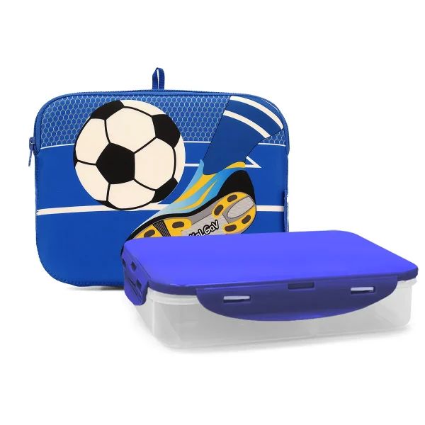 תיק אוכל Soccer Game כחול