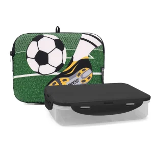 תיק אוכל Soccer Game שחור ירוק