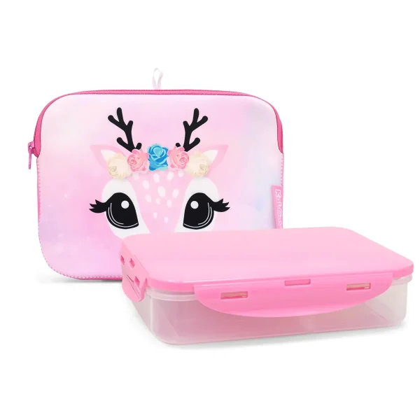 תיק אוכל ורוד Deer