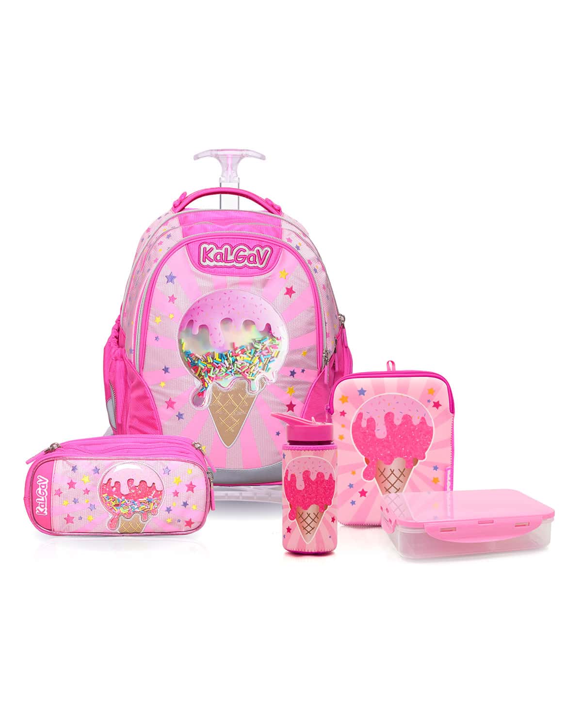 סט לכיתה א' Ice Cream ורוד/ורוד בהיר Kal Gav – 33392467 – pink – 4