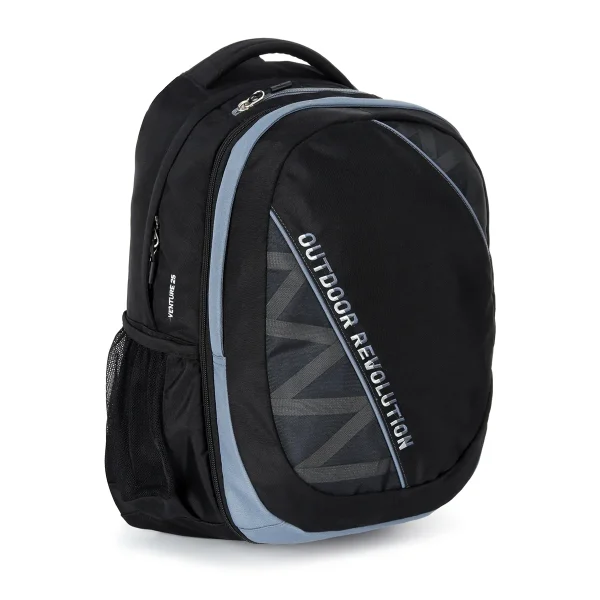 תיק מתרחב Venture 25 שחור אפור