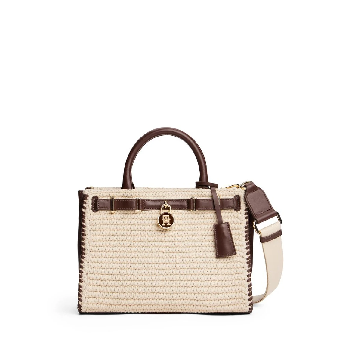 תיק צד בינוני Tommy Hilfiger – AW0AW17636-0HD – rich-walnut-neutral-mix – 1