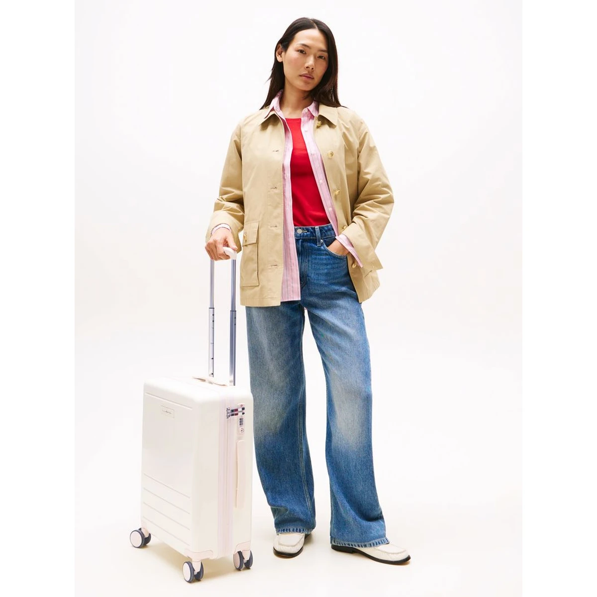 מזוודת עליה למטוס Tommy Hilfiger – AW0AW17829-Z00 – ivory-petal – 1