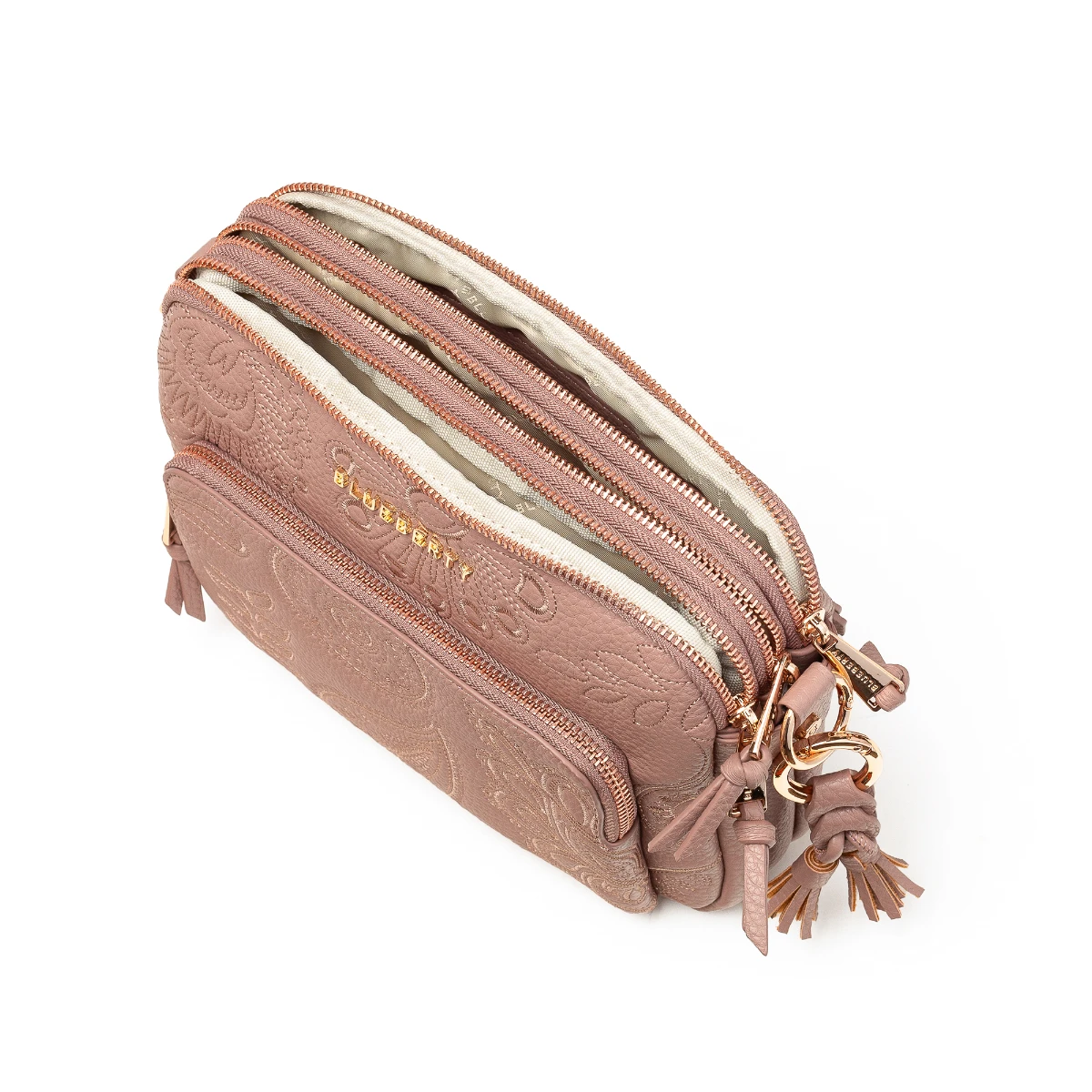 תיק צד בינוני Blueberty – AW25.G2.1-6K – blush – 3
