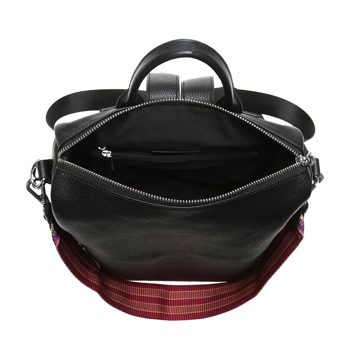 תיק גב מעור Emanuel אדריאנה – B1686-1 – שחור – 2