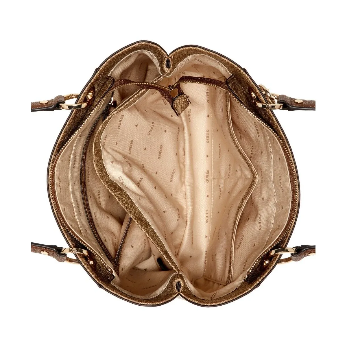 תיק צד גדול Guess – BG967224-LGW – latte-logo-brown-2 – 2