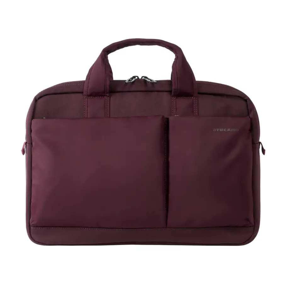 תיק למחשב 13"-14" מקבוק פרו 14" Tucano Piu – BPB1314-BX – burgundy – 1