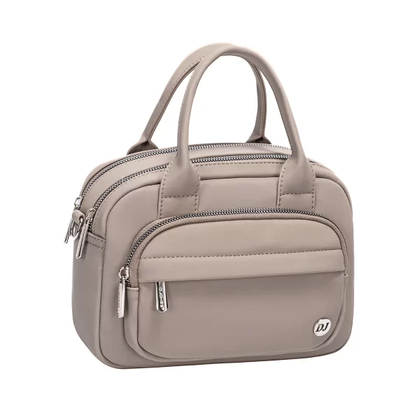 תיק צד בינוני עם 2 תאים David Jones – CM7260--YV – taupe – 1