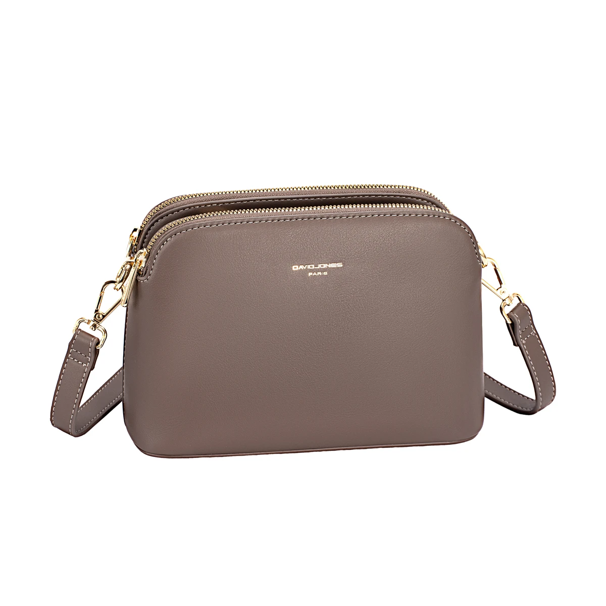 תיק צד קטן David Jones – CM7342-1-129C – bitter-chocolat – 1