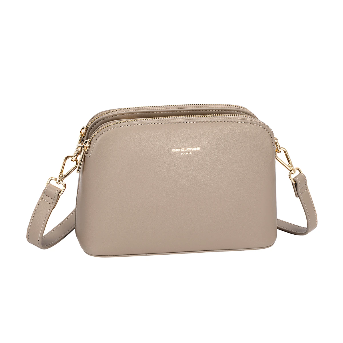 תיק צד קטן David Jones – CM7342-1-A87 – warm-taupe – 1