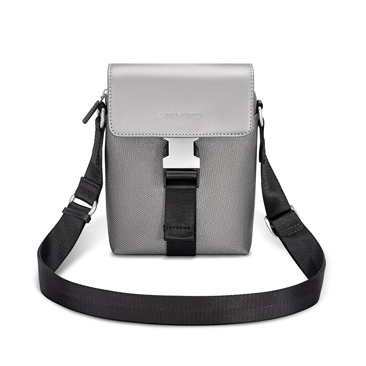 תיק צד בינוני David Jones – CM7491-Y6 – silvery-grey – 1