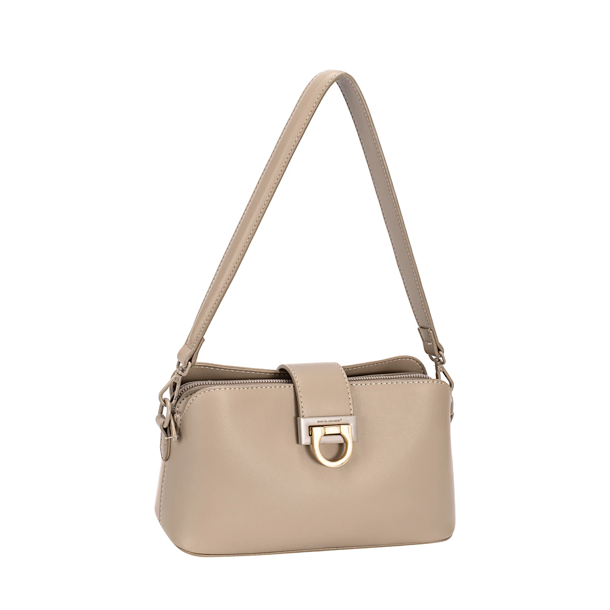 תיק צד בינוני David Jones – CM7803-A87 – warm-taupe – 1