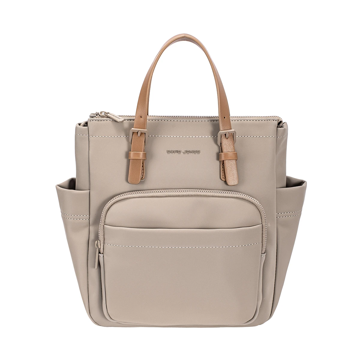 תיק גב / צד בינוני David Jones – CM7822-YV – taupe – 1