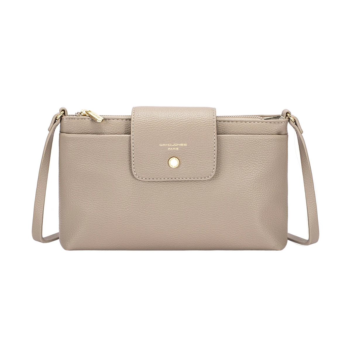 תיק צד בינוני David Jones – CM7829-A87 – warm-taupe – 1