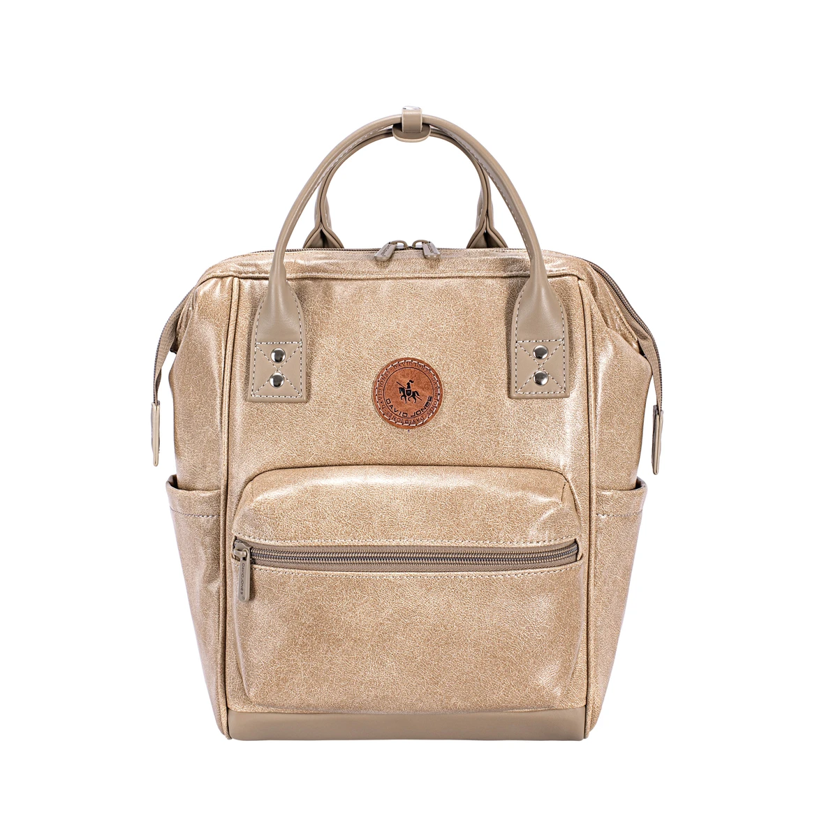 תיק גב בינוני DAVID JONES – CM8255-A92 – oxford-tan – 1