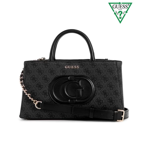 תיק צד בינוני Guess Eco Mietta Sml – ESG951305-CGK – coal-logo-black – 1