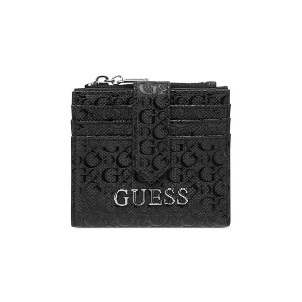 ארנק כרטיסים קטן Guess ABBAS – GA945538-BLA – black-2 – 1