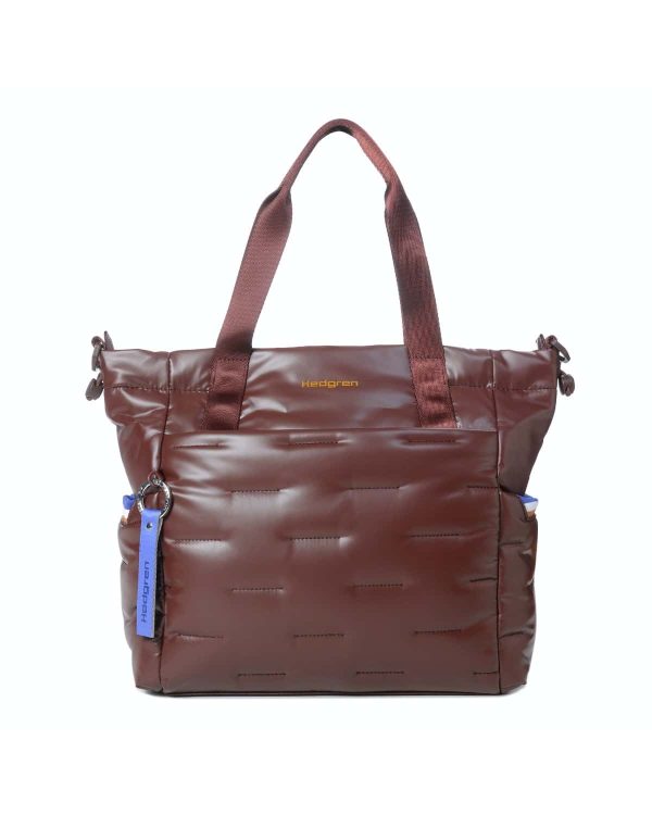 תיק צד Hedgren Puffer Tote – HCOCN03-548 – bitter-chocolate – 1