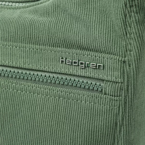 תיק צד בינוני Hedgren HARPER'S S – HIC01S_876 – corduroy-duck-green – 5