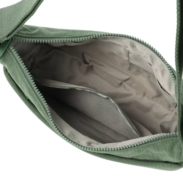 תיק צד בינוני Hedgren HARPER'S S – HIC01S_876 – corduroy-duck-green – 3