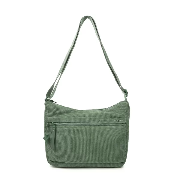 תיק צד בינוני Hedgren HARPER'S S – HIC01S_876 – corduroy-duck-green – 4
