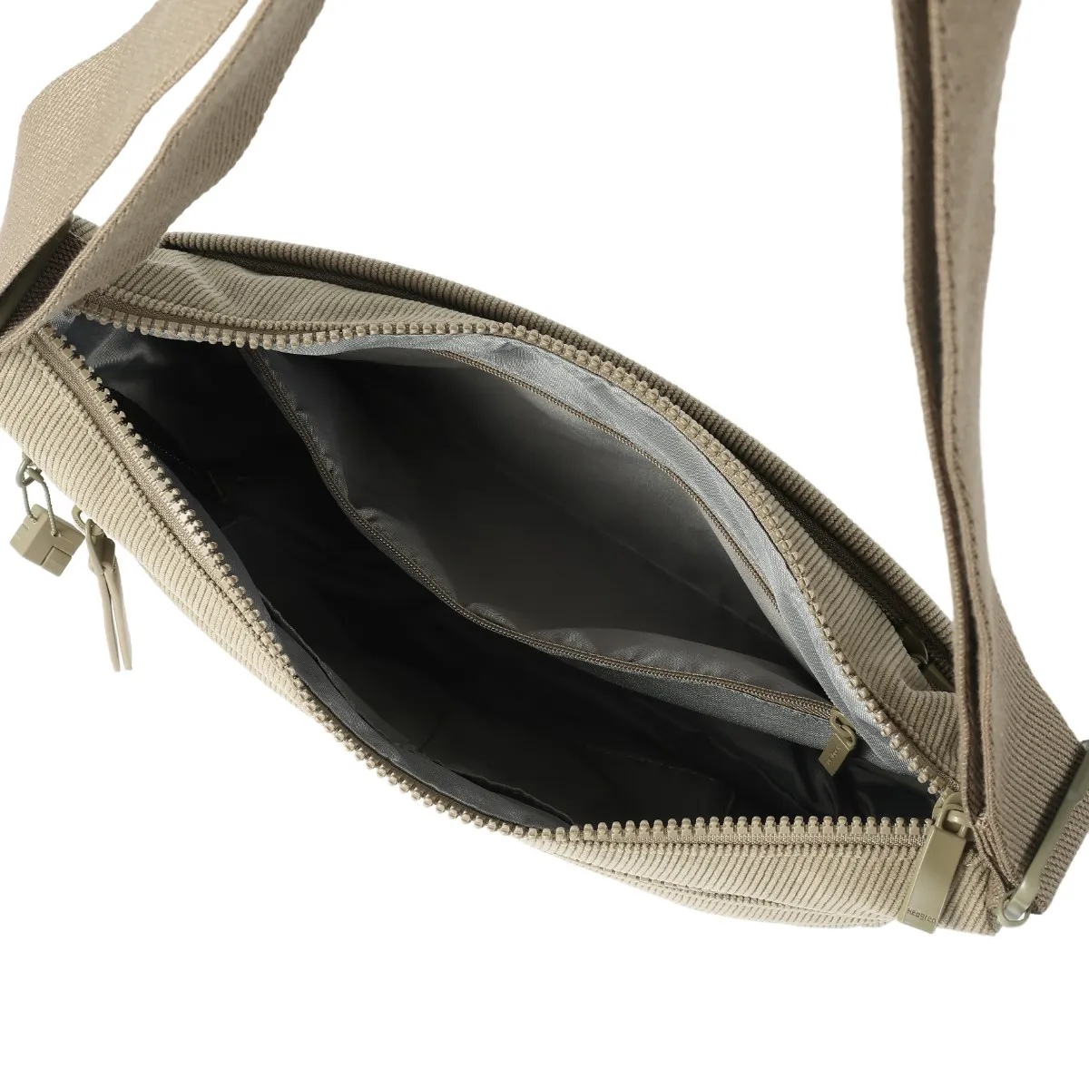 תיק צד בינוני Hedgren HARPER'S S – HIC01S_908 – corduroy-string-beige – 6