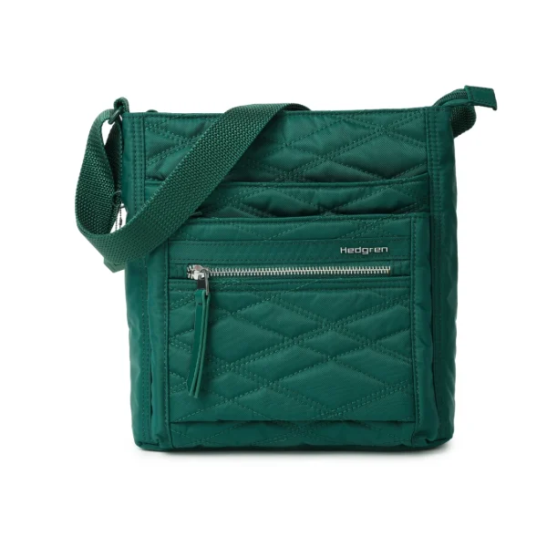 תיק צד בינוני Hedgren ORVA – HIC370_880 – new-quilt-varsity-green – 1