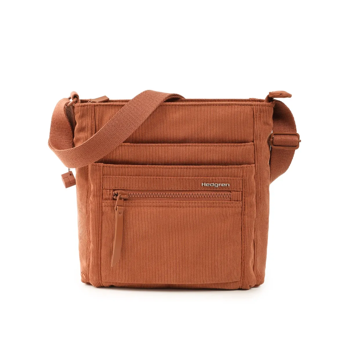 תיק צד בינוני Hedgren ORVA – HIC370_909 – corduroy-redwood-burl – 1