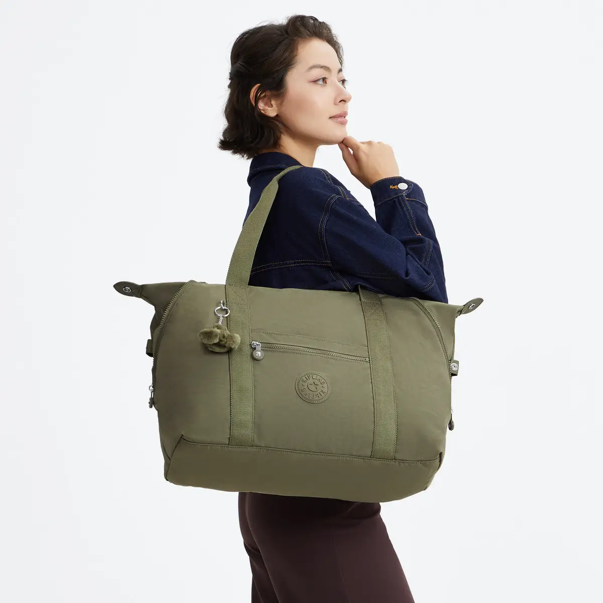 תיק נשיאה גדול Kipling ART M – K13405RW4 – almost-sage – 7