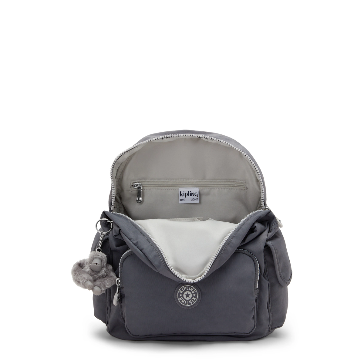 תיק גב קטן Kipling CITY PACK S – K15635HV6 – moonlit-grey – 2