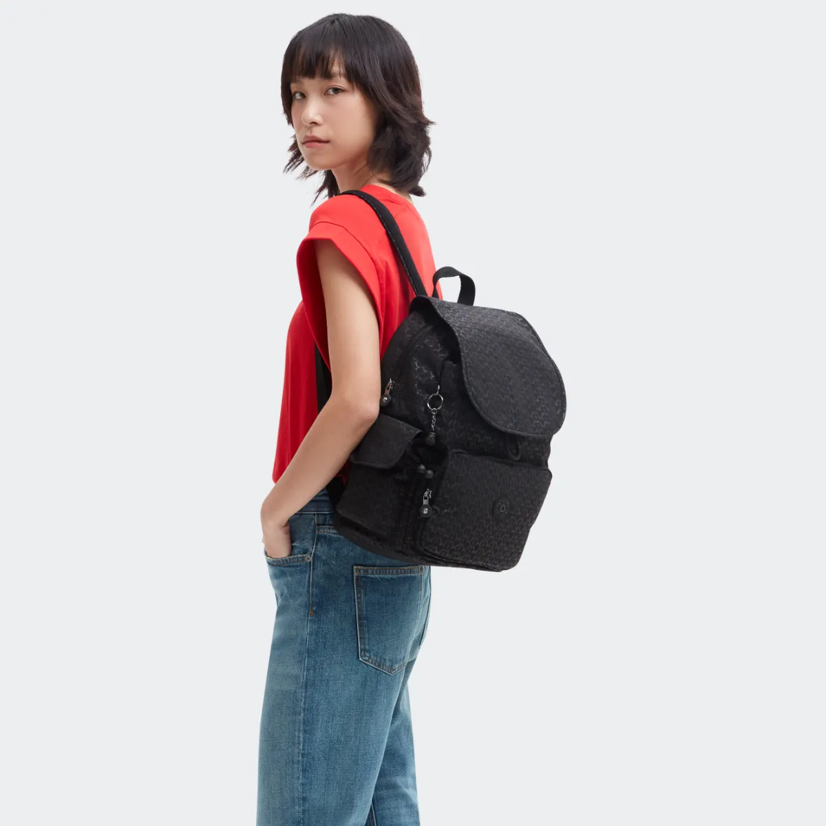תיק גב בינוני Kipling CITY PACK – K24681K59 – signature-emb – 6