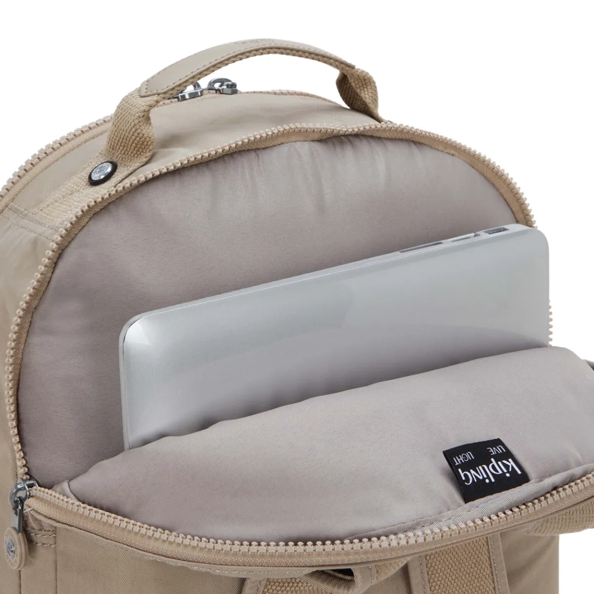 תיק גב גדול למחשב 17" Kipling SEOUL LAP – KI29694PW – soft-taupe – 5