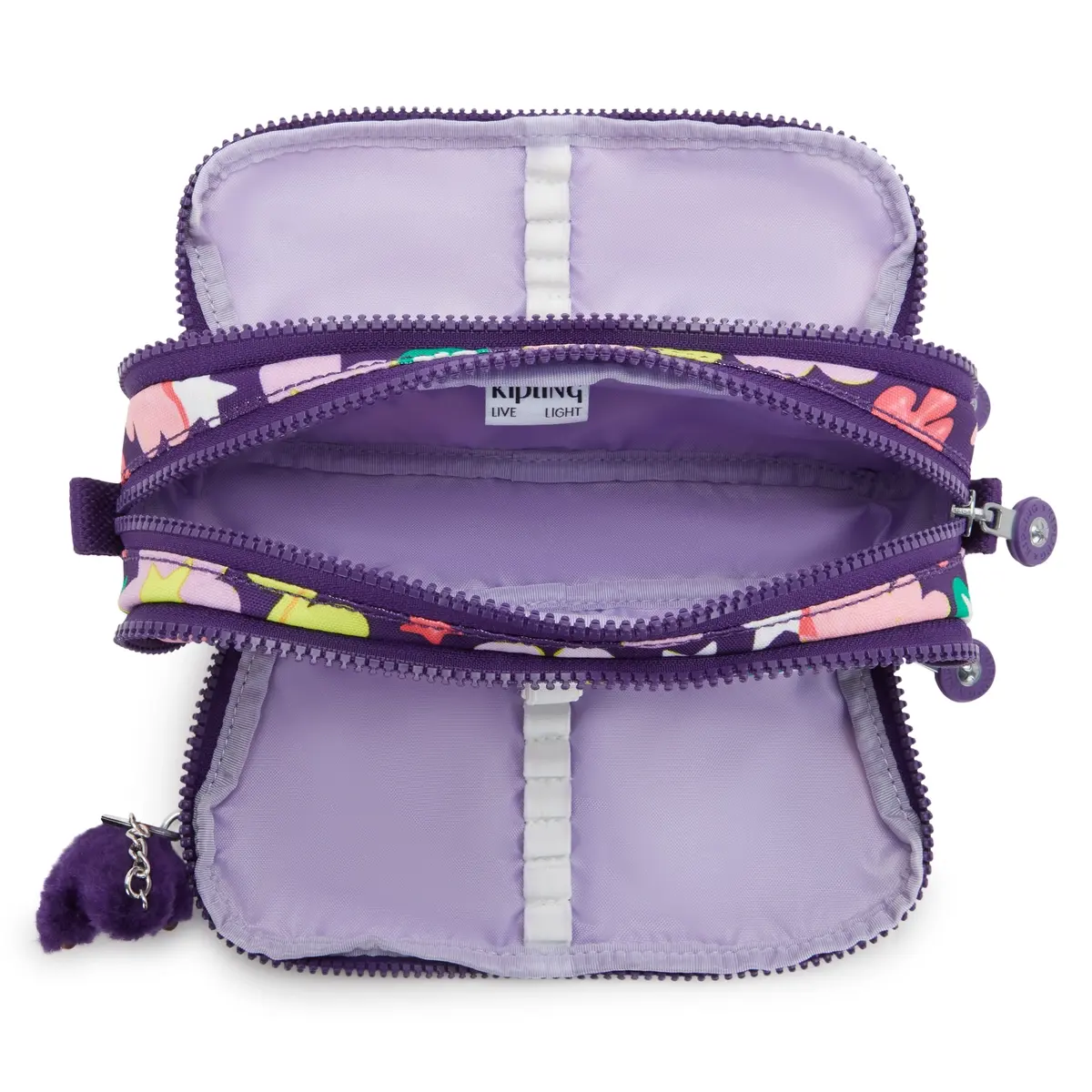 קלמר גדול Kipling GITROY – KI35609MO – fairy-flower – 2