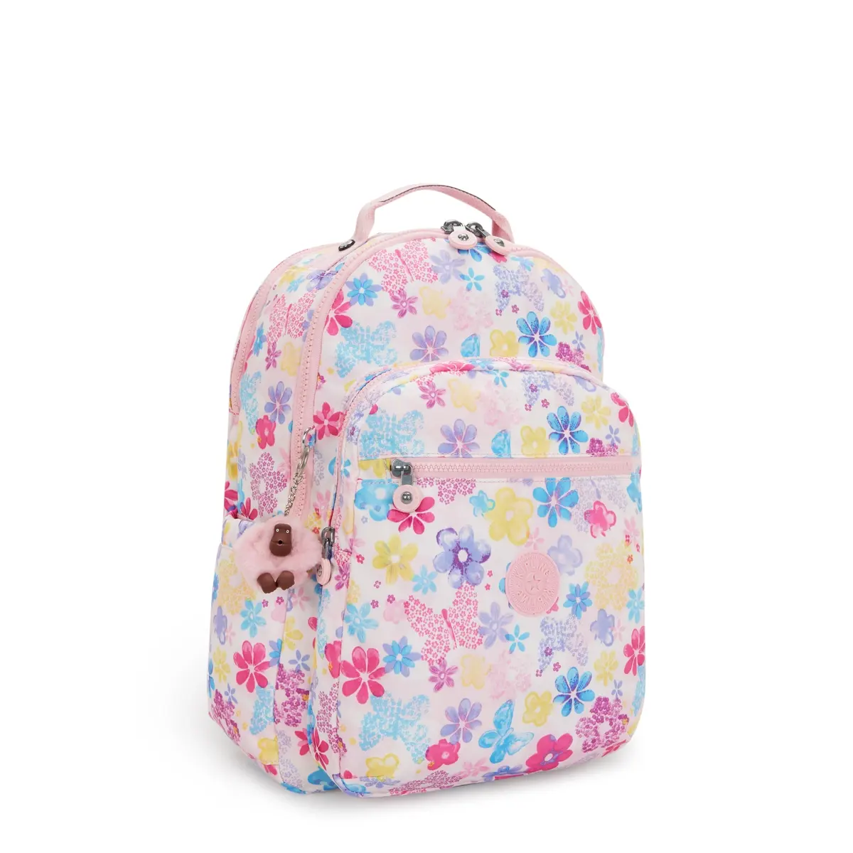 תיק גב גדול למחשב 17" Kipling SEOUL LAP – KI58168EM – flower-stamp – 3