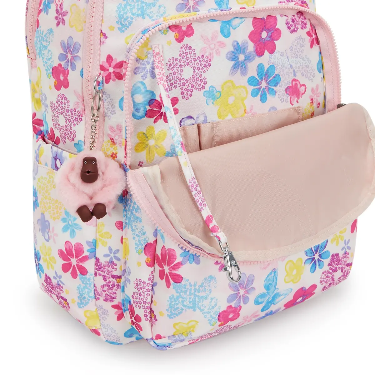 תיק גב גדול למחשב 17" Kipling SEOUL LAP – KI58168EM – flower-stamp – 4
