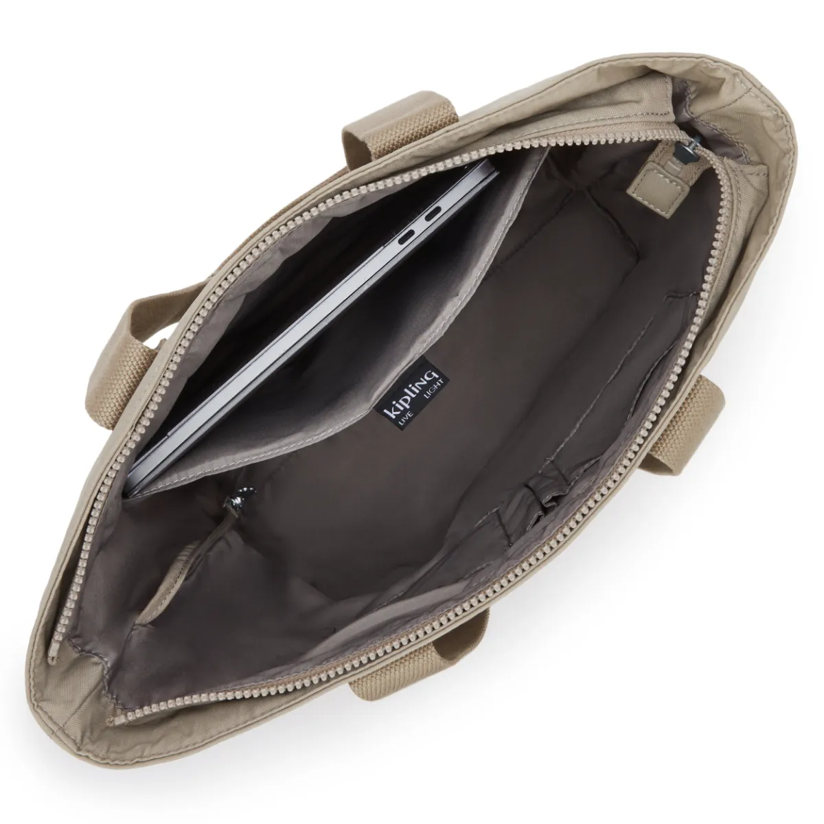 תיק צד גדול למחשב 13" Kipling HANIFA – KI79374PW – soft-taupe – 2