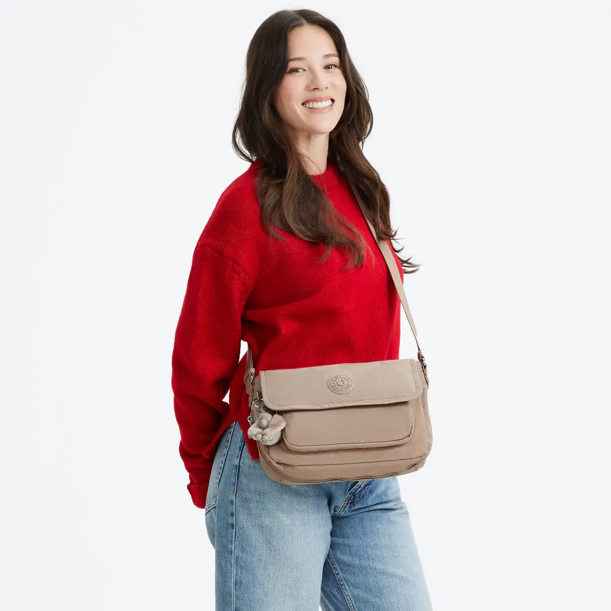 תיק צד בינוני Kipling DALMA – KI8123J00 – tan-beige – 5