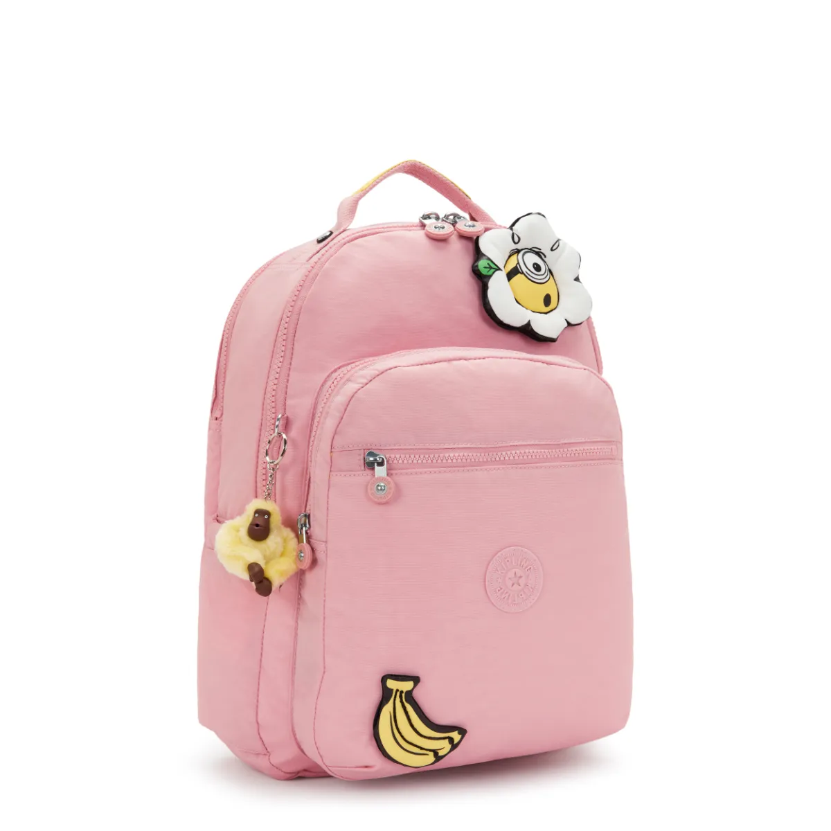 תיק גב גדול למחשב 17" Kipling SEOUL LAP – KI85551MI – pink-daisy – 3