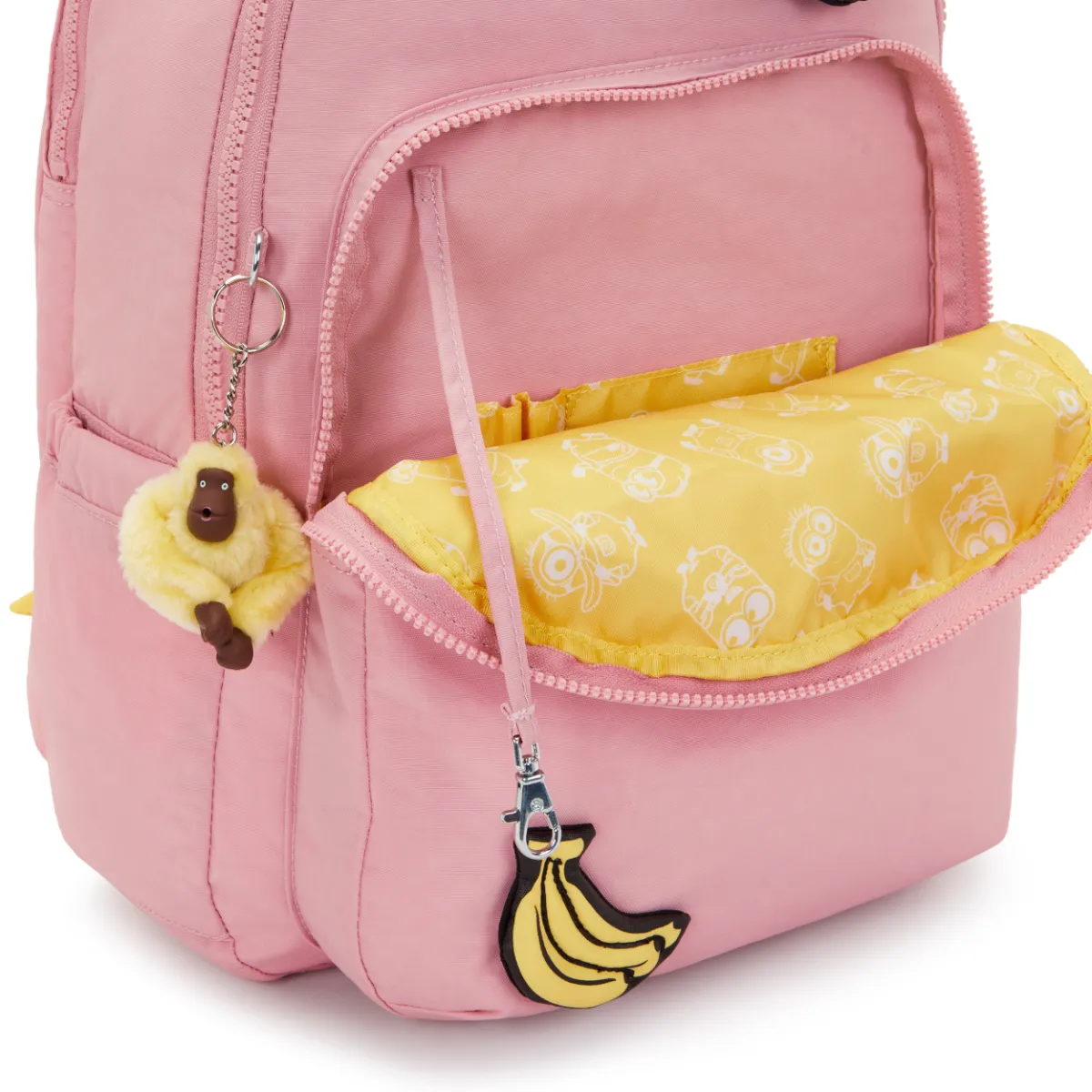 תיק גב גדול למחשב 17" Kipling SEOUL LAP – KI85551MI – pink-daisy – 4