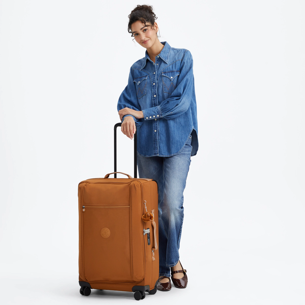 מזוודה בינונית מבד Kipling JET M – KI9749TX5 – stylish-mokka – 5