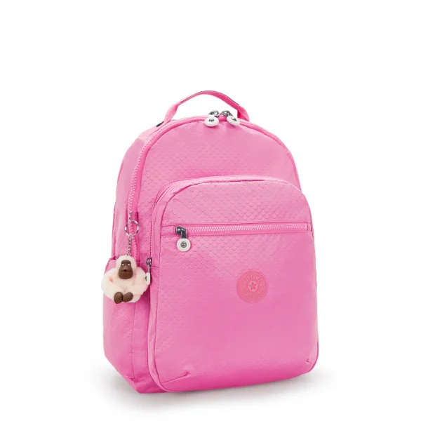 תיק גב גדול Kipling SEOUL LAP – KI293256J – pink-mermaid-embossed – 3