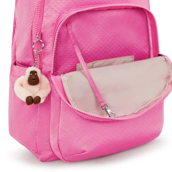 תיק גב גדול Kipling SEOUL LAP – KI293256J – pink-mermaid-embossed – 4