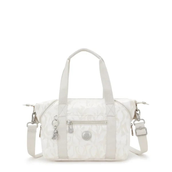 תיק צד קטן Kipling ART MINI – KI3468Y05 – palm-beige-jacquard – 1
