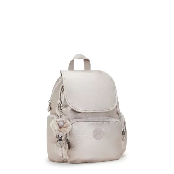 תיק גב קטן City Zip Mini Kipling – metallic-glow – 3