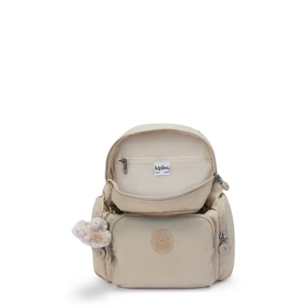 תיק גב קטן City Zip Mini Kipling – KI469796A – sign-beige-emb – 2