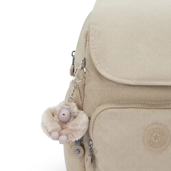 תיק גב קטן City Zip Mini Kipling – KI469796A – sign-beige-emb – 4