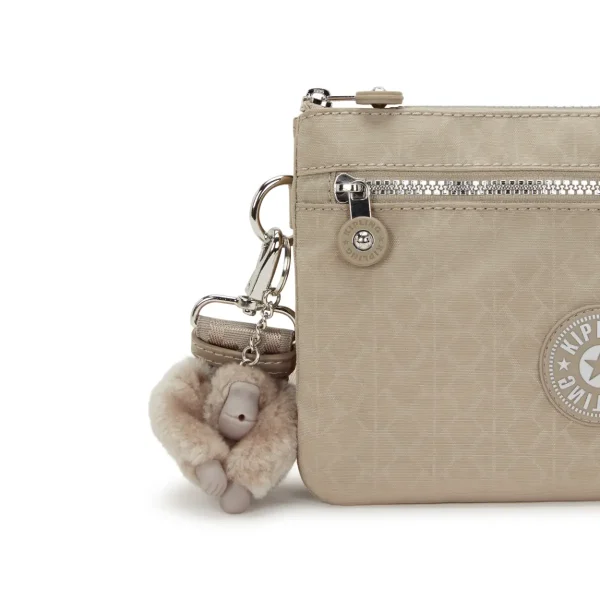 תיק צד קטן Kipling RIRI ZIP – KI474542N – glorious-beige-silver – 4
